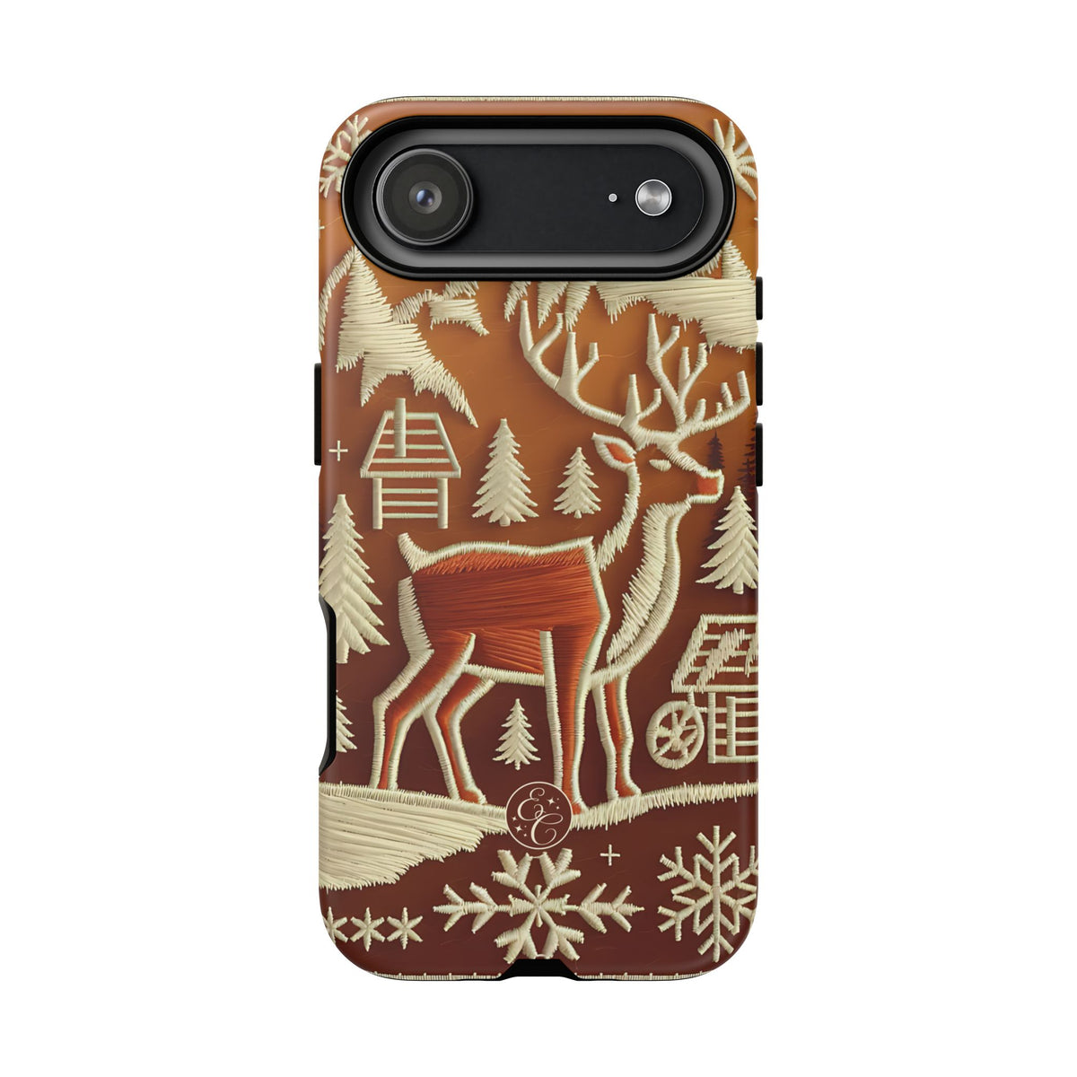 Rustic Reindeer Christmas Phone Case