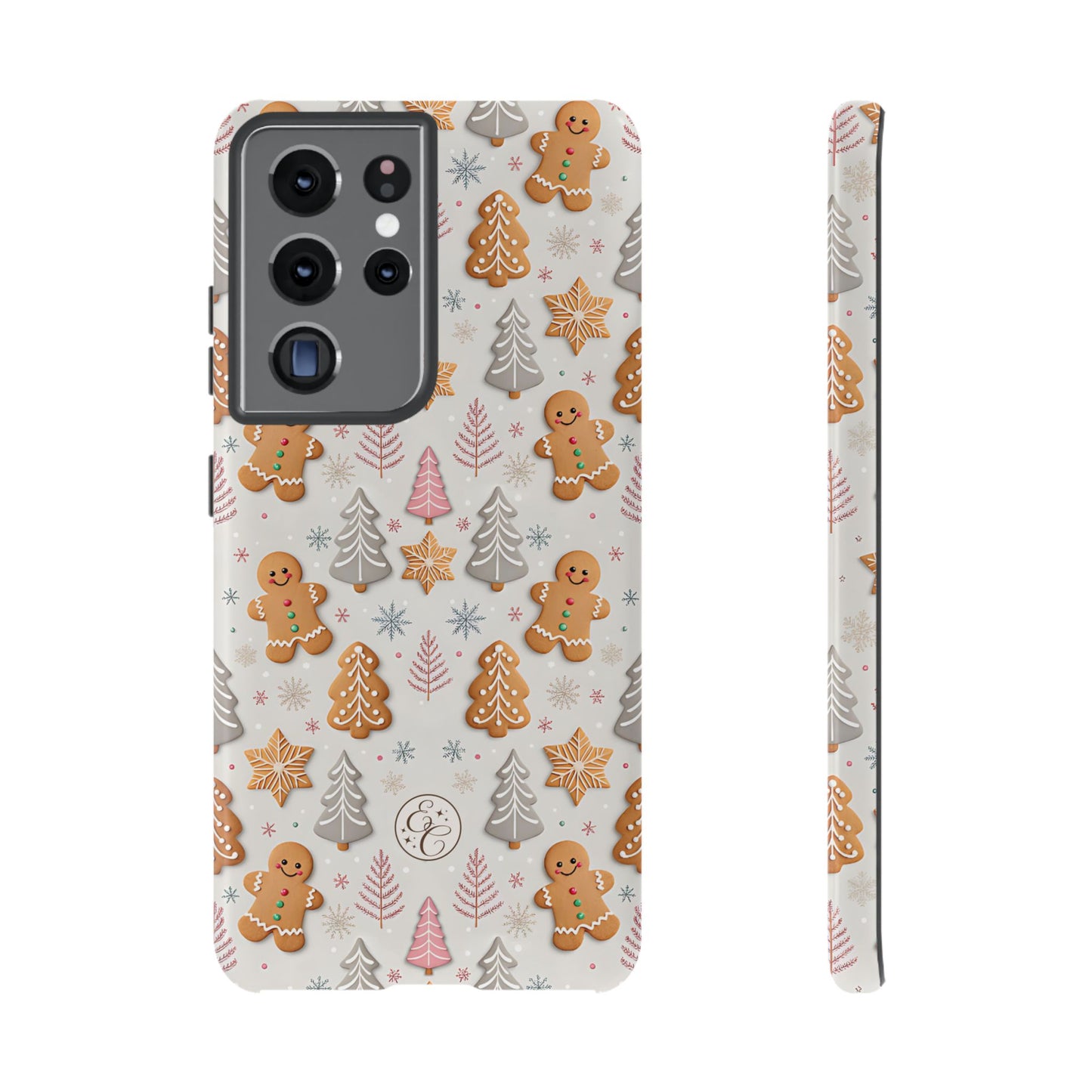 Christmas Gingerbread Man Pattern Tough Phone Case