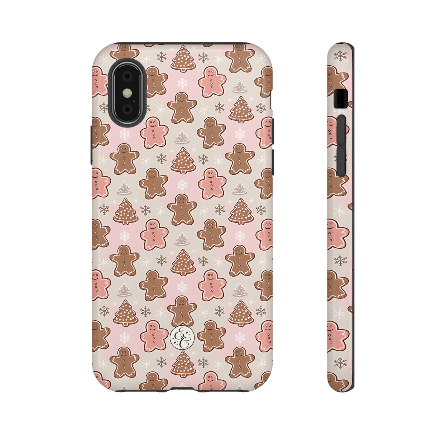 Gingerbread Men & Xmas Tree Pattern Tough Phone Case