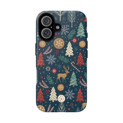 Christmas Holiday Pattern Tough Phone Case
