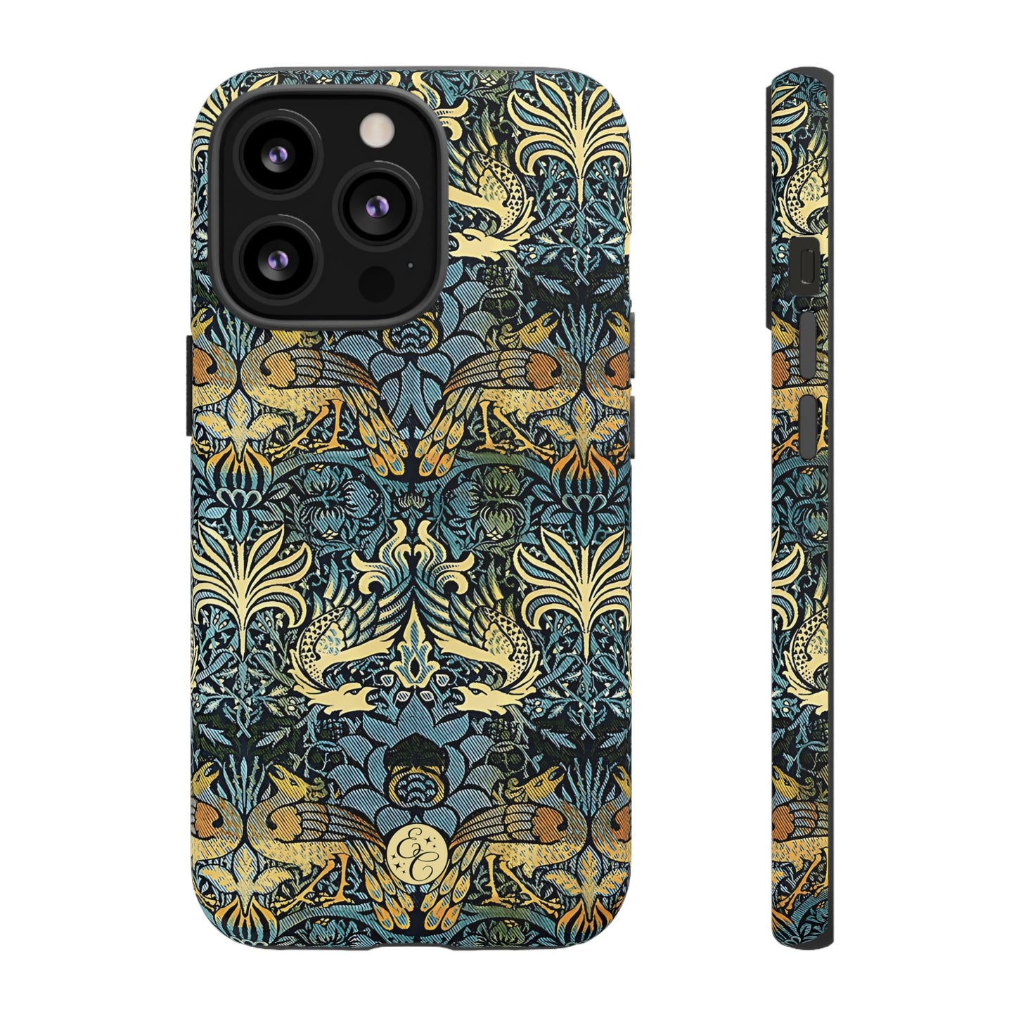 William Morris Peacock and Dragon Tough Phone Case