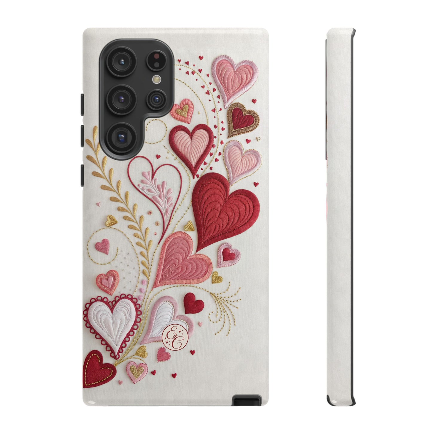 Hearts Pattern Tough Phone Case