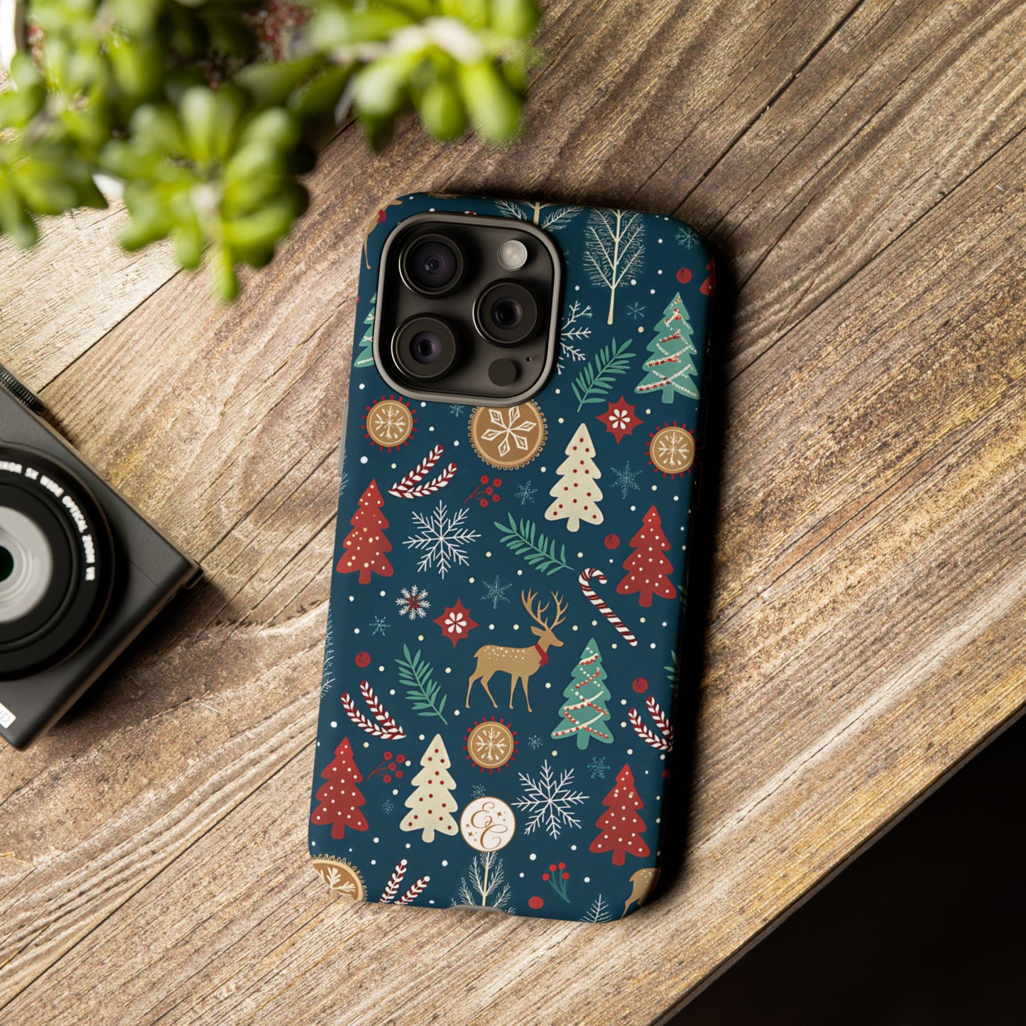 Christmas Holiday Pattern Tough Phone Case