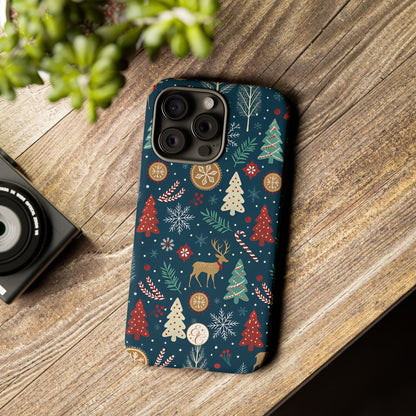 Christmas Holiday Pattern Tough Phone Case