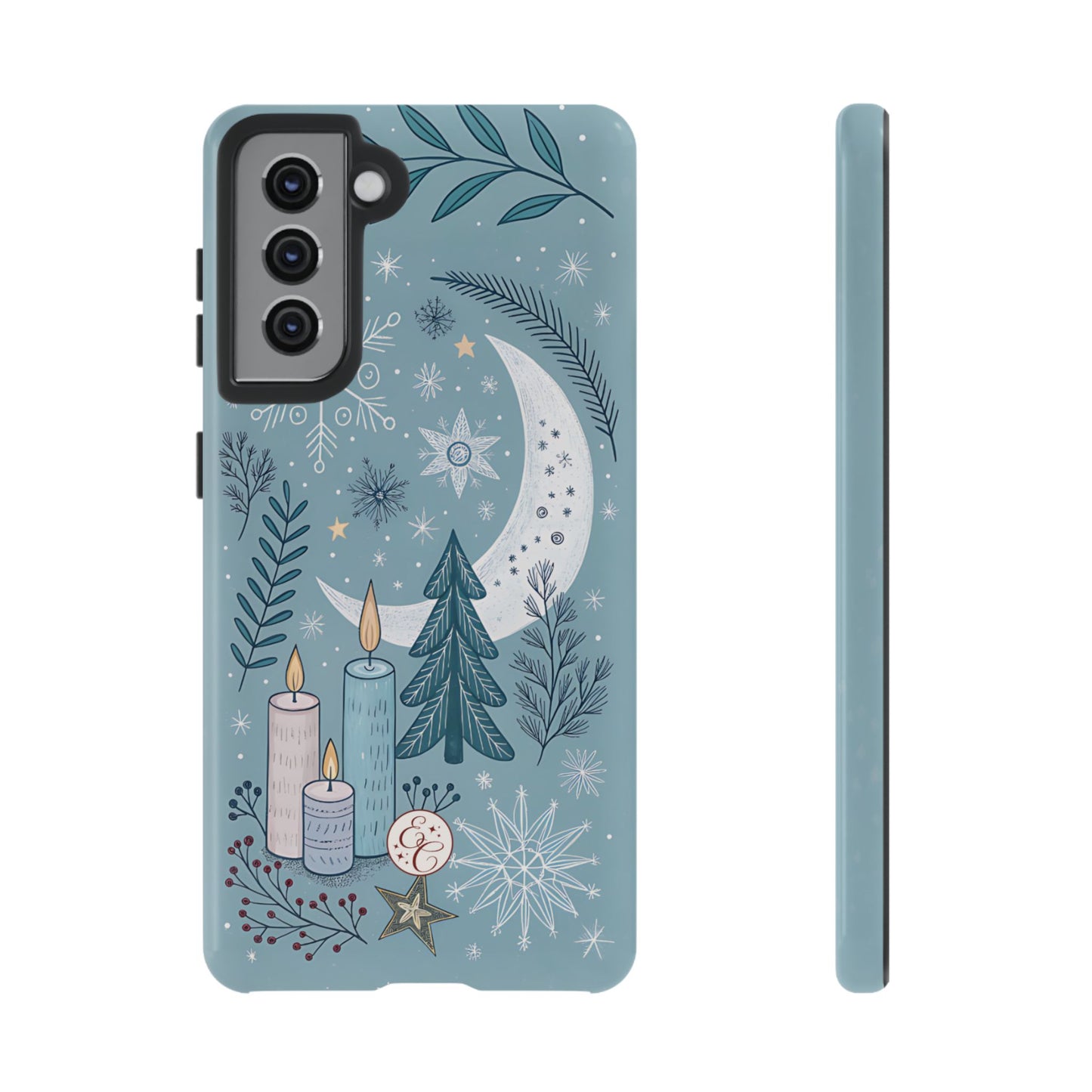 Winter Moon & Candles Tough Phone Case