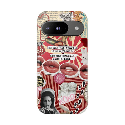Retro Feminist Collage Tough Phone Case