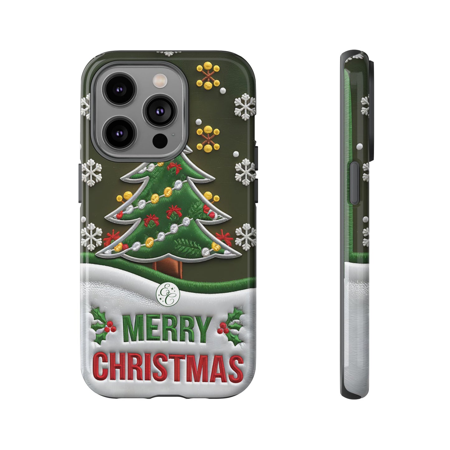 Merry Christmas Tree Tough Phone Case