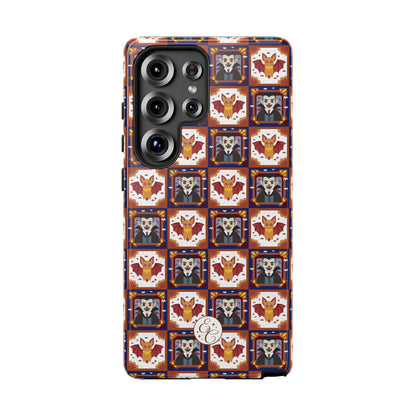 Dracula & Bat Pattern Tough Phone Case