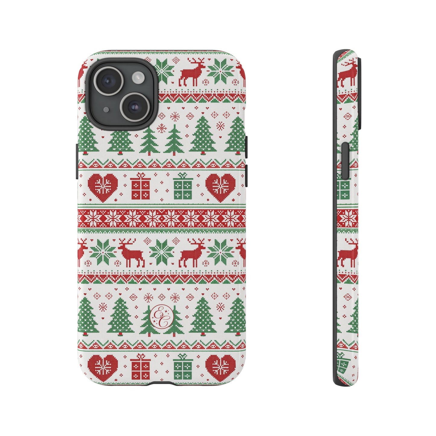 Ugly Christmas Sweater Pattern Tough Phone Case