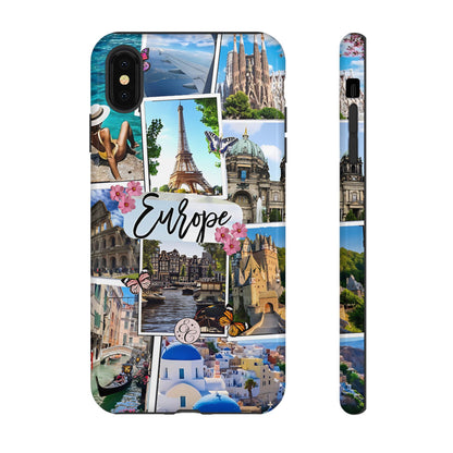 Europe Travel Collage Tough Phone Case