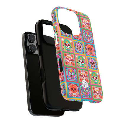 Colorful Sugar Skull Halloween Phone Case