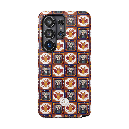 Dracula & Bat Pattern Halloween Phone Case