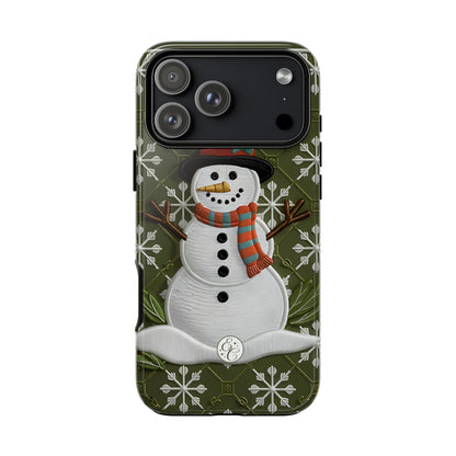 Christmas Snowman Tough Phone Case