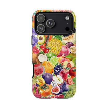 Colorful Fruits Collage Tough Phone Case