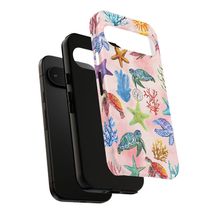 Colorful Marine Life Tough Phone Case