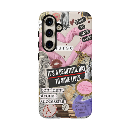 Nurse Inspirational Collage Tough Phone Case