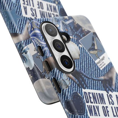 Denim Texture Tough Phone Case