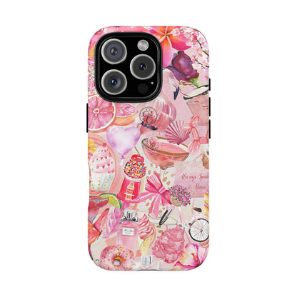 Pink Collage Tough Phone Case