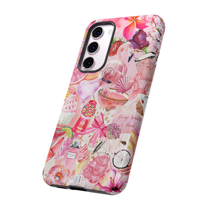 Pink Collage Tough Phone Case