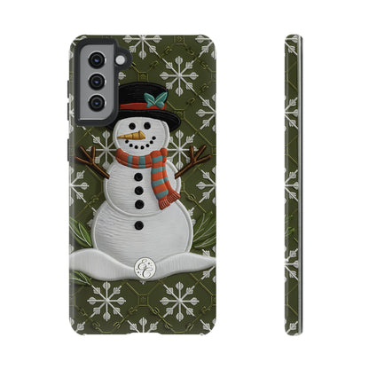 Christmas Snowman Tough Phone Case