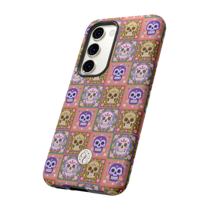 Sugar Skull Pattern Tough Phone Case