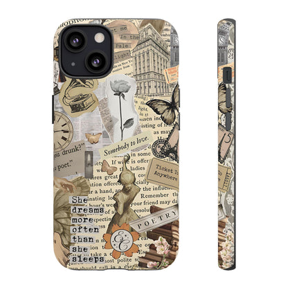 Library Romance Collage Tough Phone Case