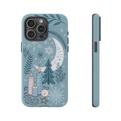 Winter Moon & Candles Tough Phone Case