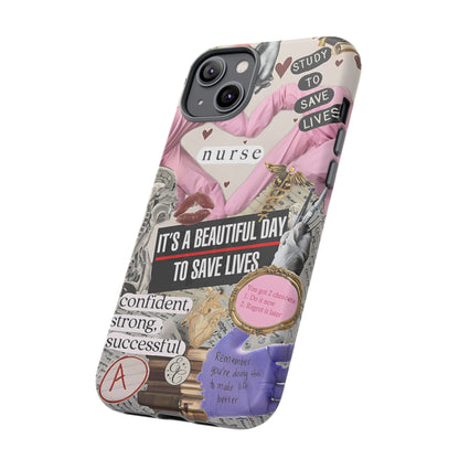 Nurse Inspirational Collage Tough Phone Case