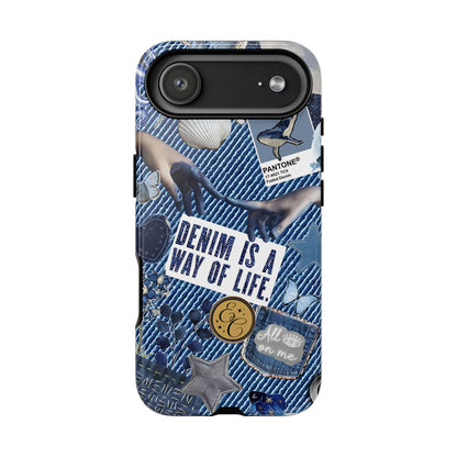 Denim Texture Tough Phone Case