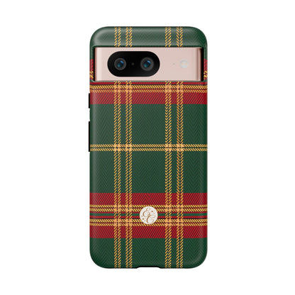 Green Red & Gold Plaid Tough Phone Case