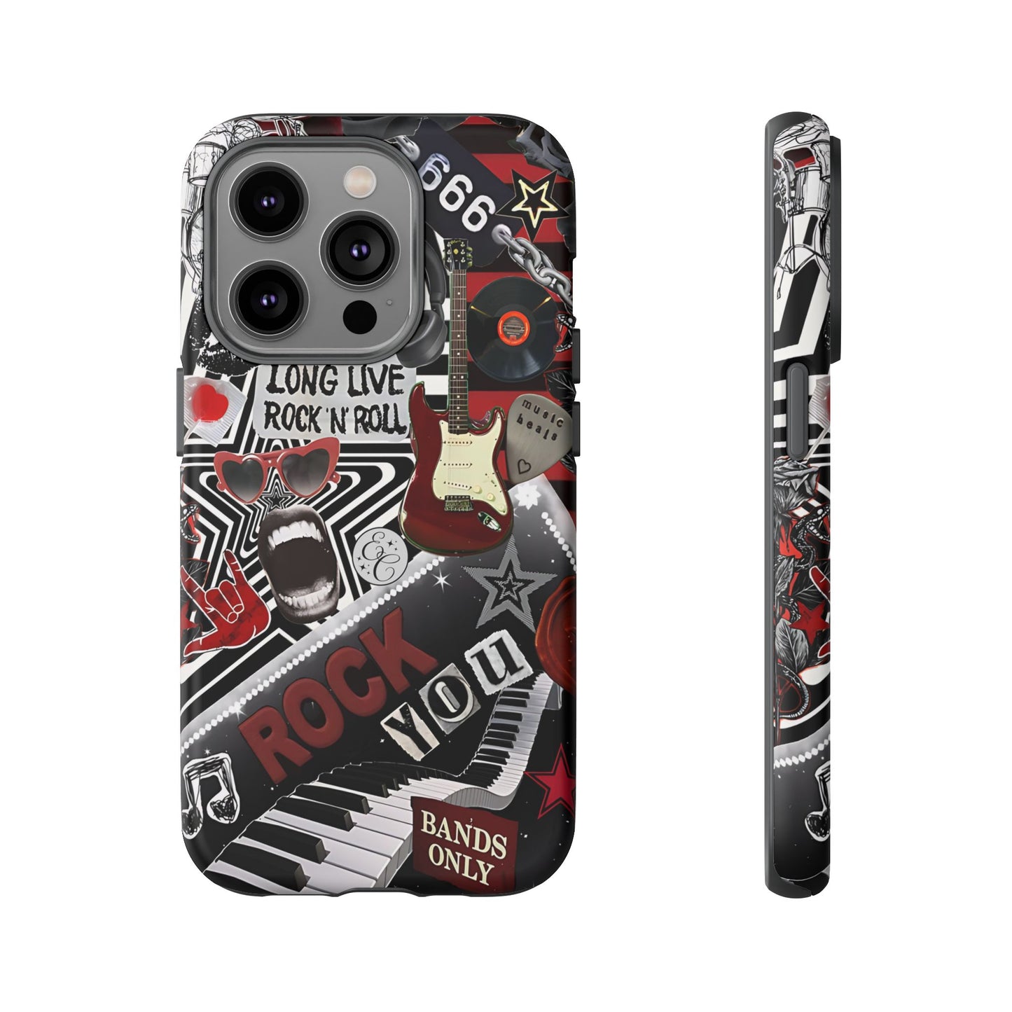 Rock and Roll Collage Tough Phone Case