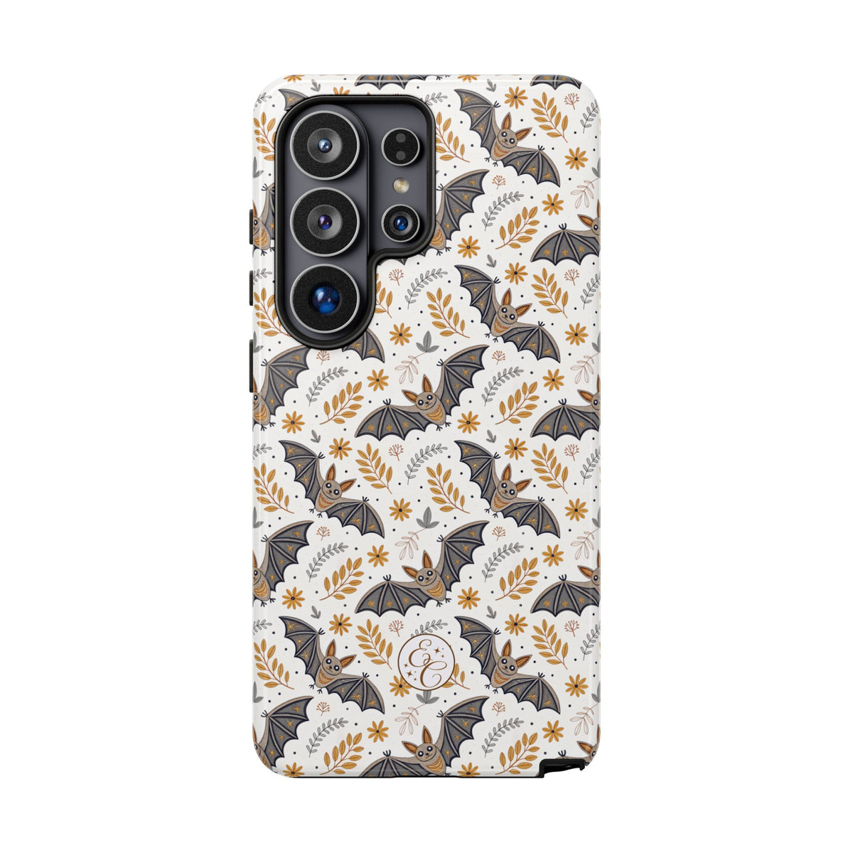 Boho Bat Pattern Halloween Phone Case