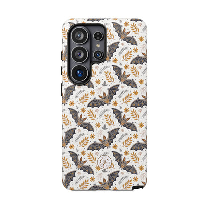 Boho Bat Pattern Halloween Phone Case