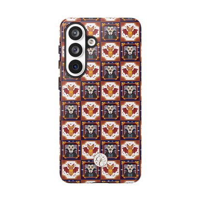 Dracula & Bat Pattern Halloween Phone Case
