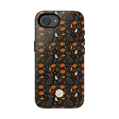 Boho Black Cat Halloween Phone Case
