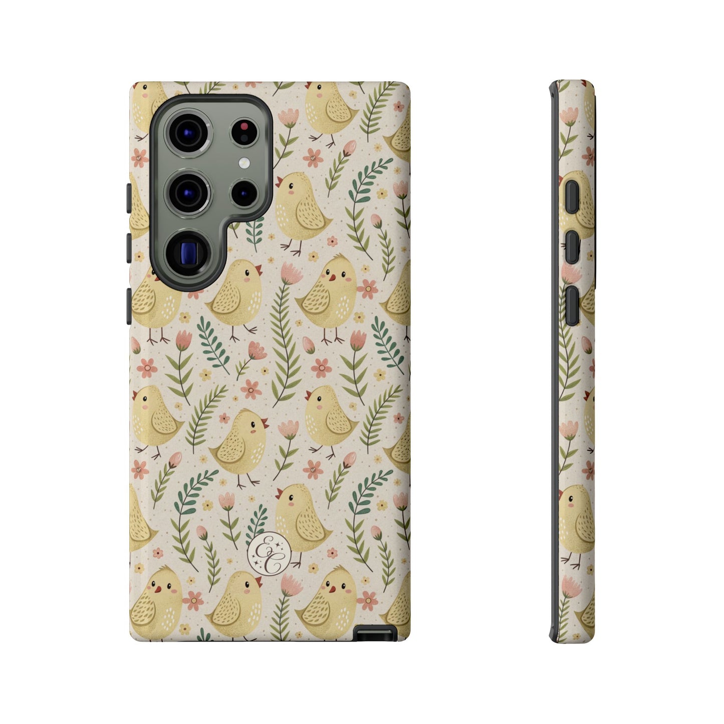 Vintage Floral Chick Pattern Tough Phone Case