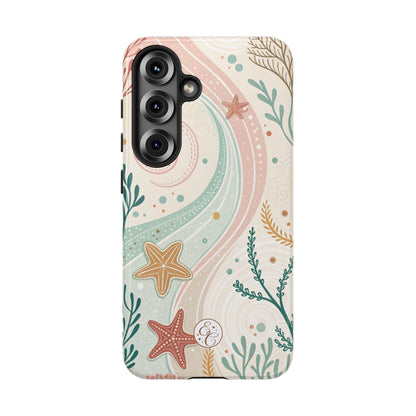 Pink Ocean Boho Doodle Tough Phone Case