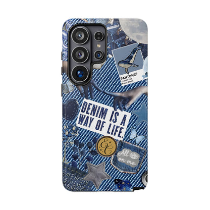 Denim Texture Tough Phone Case
