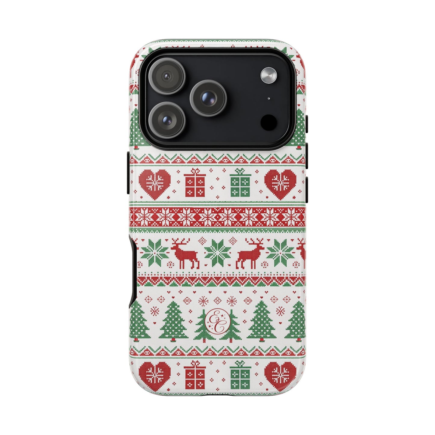 Ugly Christmas Sweater Pattern Tough Phone Case