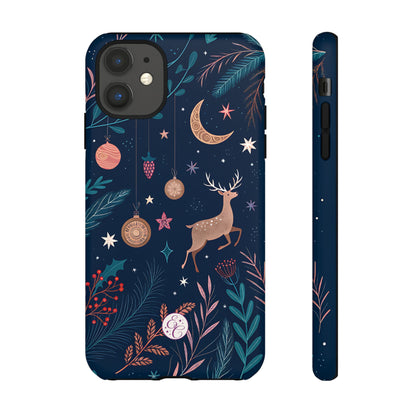 Boho Christmas Reindeer Tough Phone Case