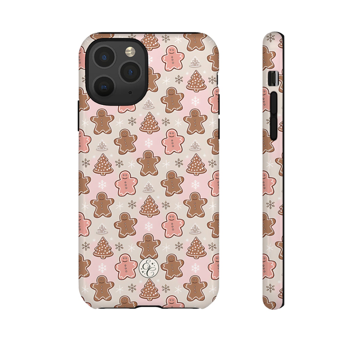 Gingerbread Men & Xmas Tree Pattern Tough Phone Case