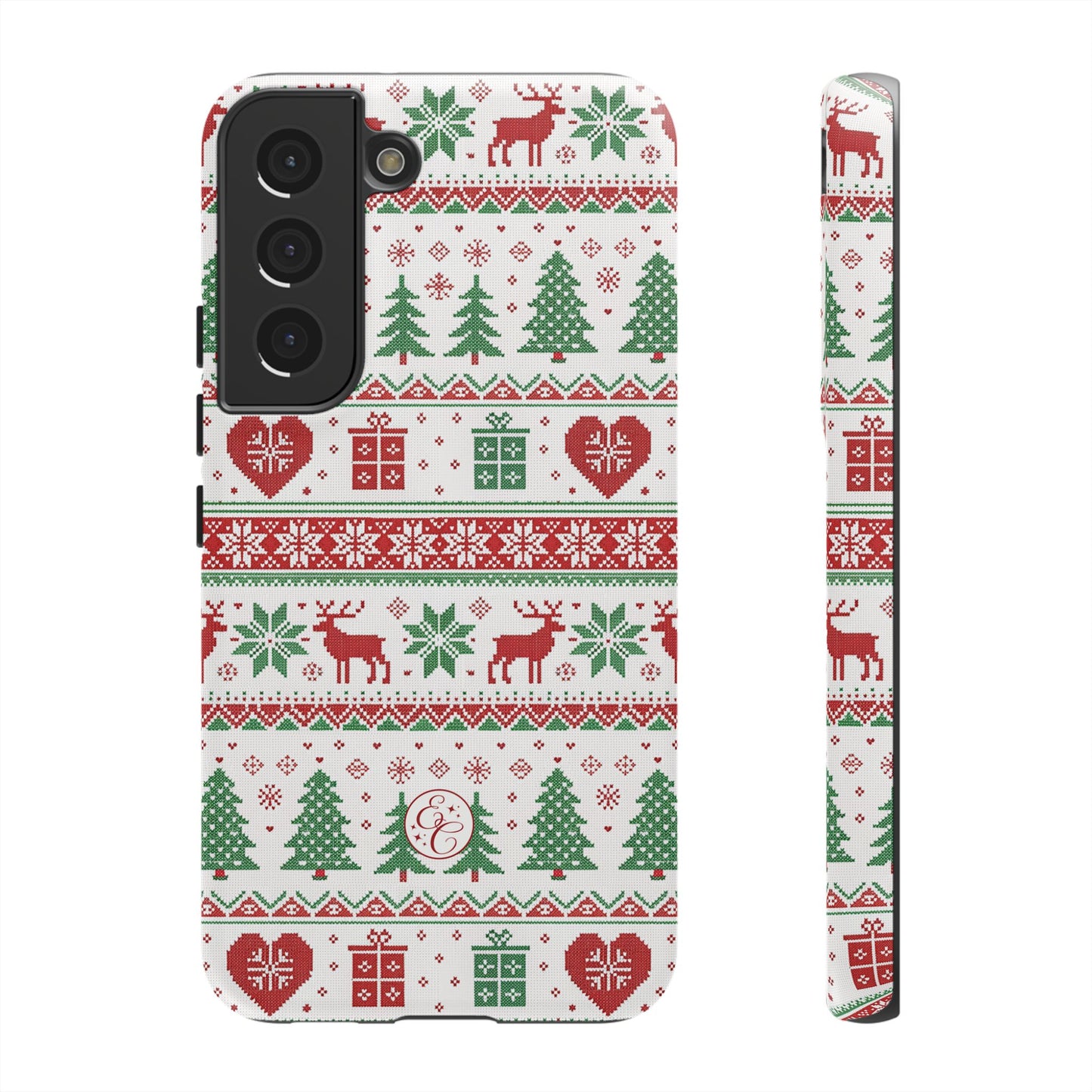 Ugly Christmas Sweater Pattern Tough Phone Case