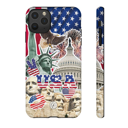 Patriotic USA Collage Tough Phone Case