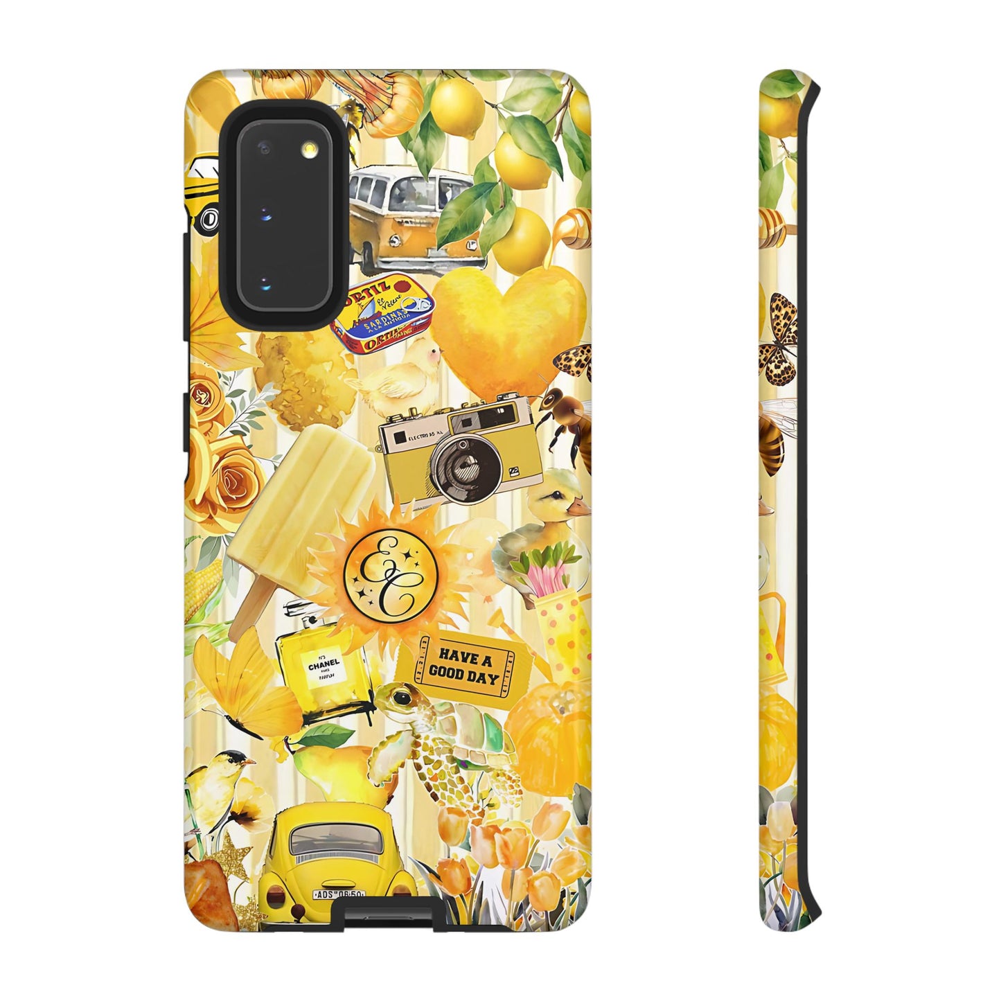 Yellow Aesthetic Collage Tough Phone Case