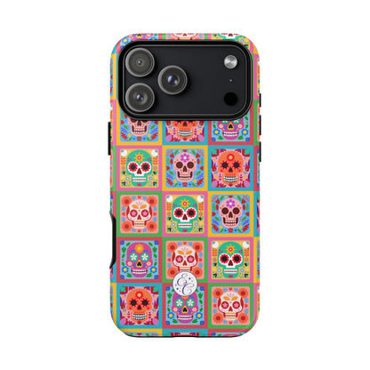 Colorful Sugar Skull Halloween Phone Case
