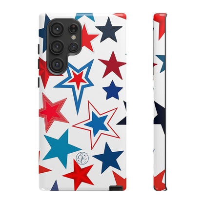 Patriotic Star Pattern Tough Phone Case