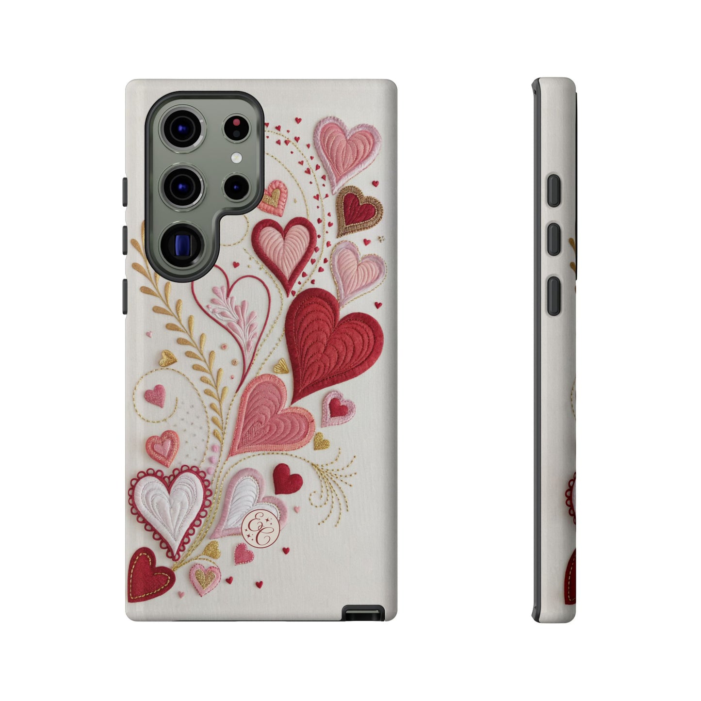 Hearts Pattern Tough Phone Case