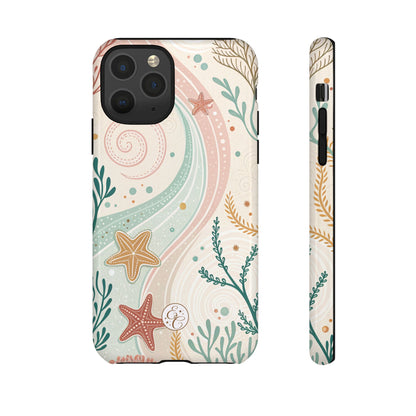 Pink Ocean Boho Doodle Tough Phone Case