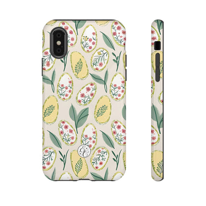 Floral Easter Egg Pattern Tough Phone Case