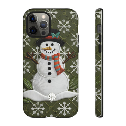 Christmas Snowman Tough Phone Case